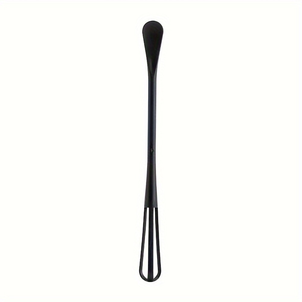 Plastic Doubleended Tiny Spoon Spatula Handle Manual Egg Blender Mini Whisk Spoon Kitchen Gadget 5
