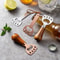 Wood Handle Cat Claw Beer Opener Durable Stainless Steel Keychain Bottle Opener 2