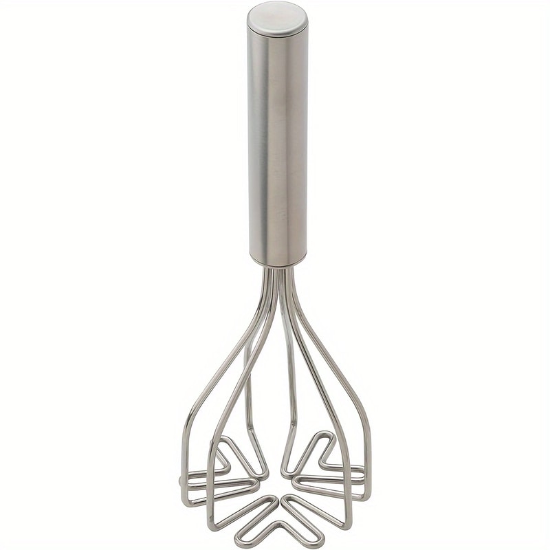 Stainless Steel Potato Masher, Vegetable Fruit Mud Press, Kitchen Gadget for Pumpkin, Sweet Potato Jam Crusher
