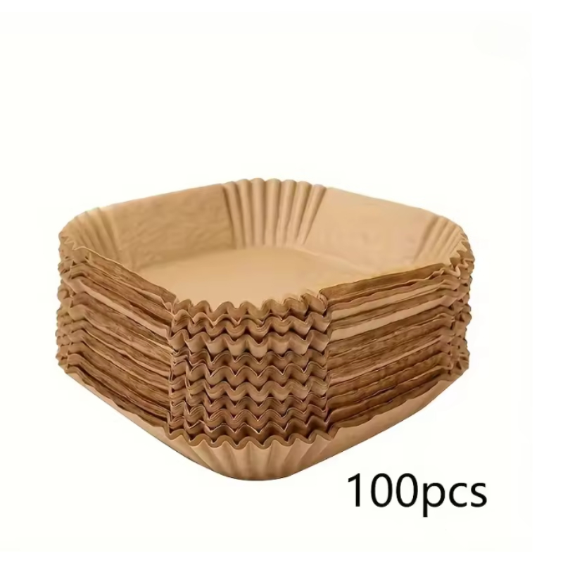 Air Fryer Disposable Paper Liner Silicone Oil Paper Absorbing Pad For Food Plate 5