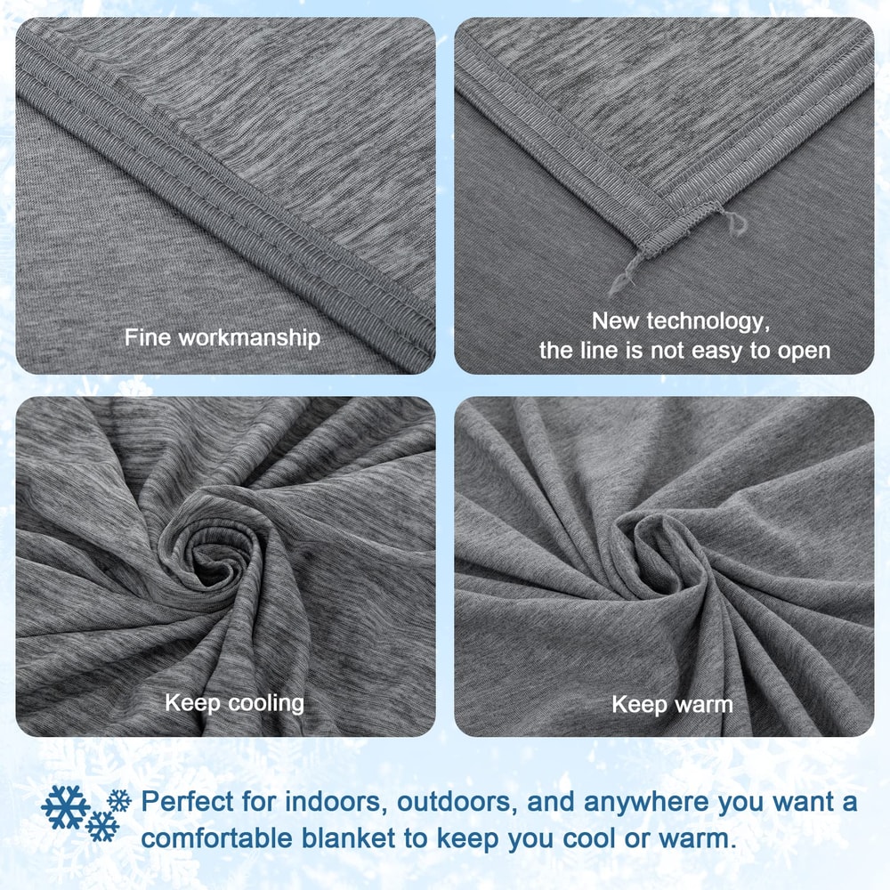 Smooth Cooling Blankets, Breathable Summer Comforter, Lightweight Skin-Friendly Fibre Quilt