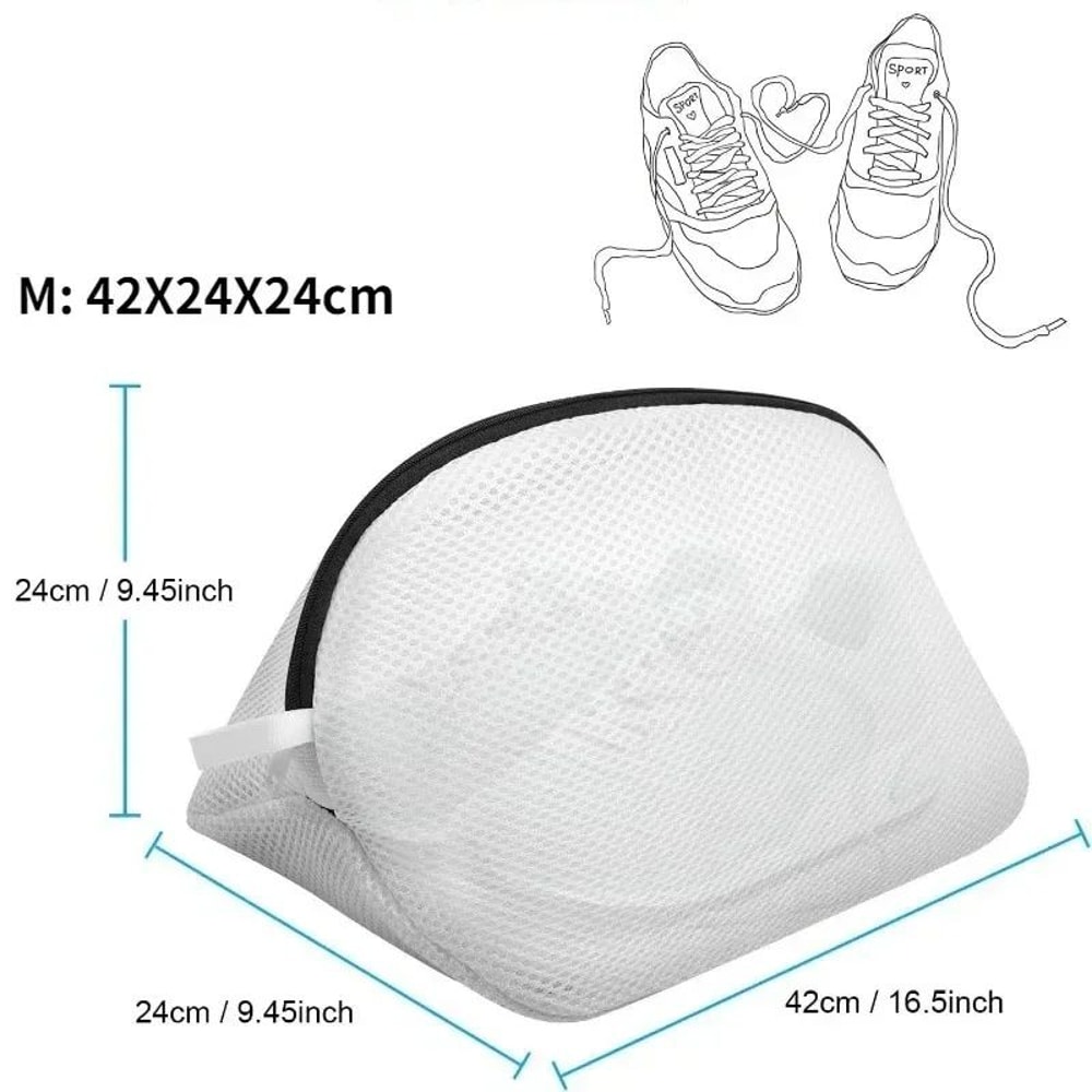 Mesh Laundry Bag For Shoes Travel Shoe Storage Bag Protective Clothes Organizer Box With Zip For Wa 4