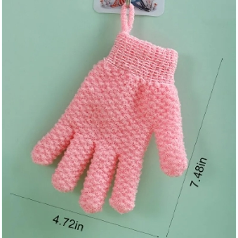 Five Finger Bath Gloves For Creative Home Body Massage Lazy Bath Scrub With Deodorant Massage Elast 5