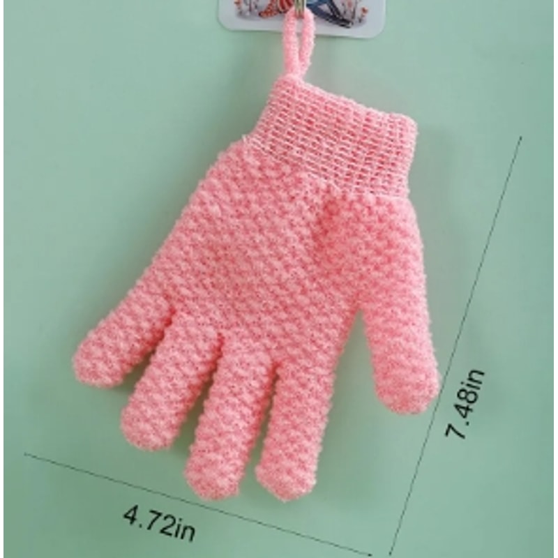 Five Finger Bath Gloves For Creative Home Body Massage Lazy Bath Scrub With Deodorant Massage Elast 5