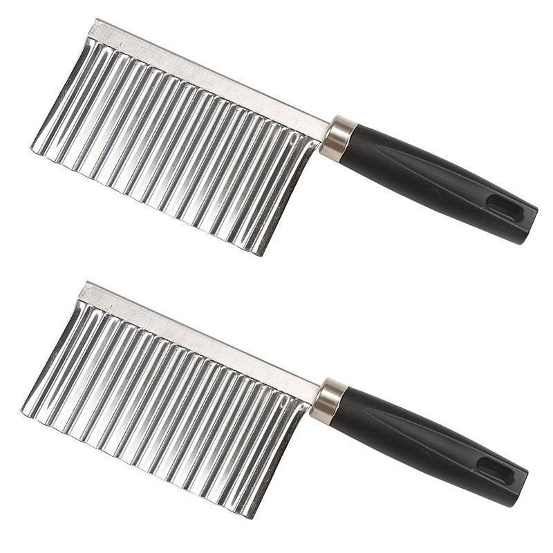 French Fries Cutting Machine, Potato Wave Edge Knife, Stainless Steel Vegetable Fruit Tool