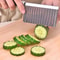 French Fries Cutting Machine, Potato Wave Edge Knife, Stainless Steel Vegetable Fruit Tool