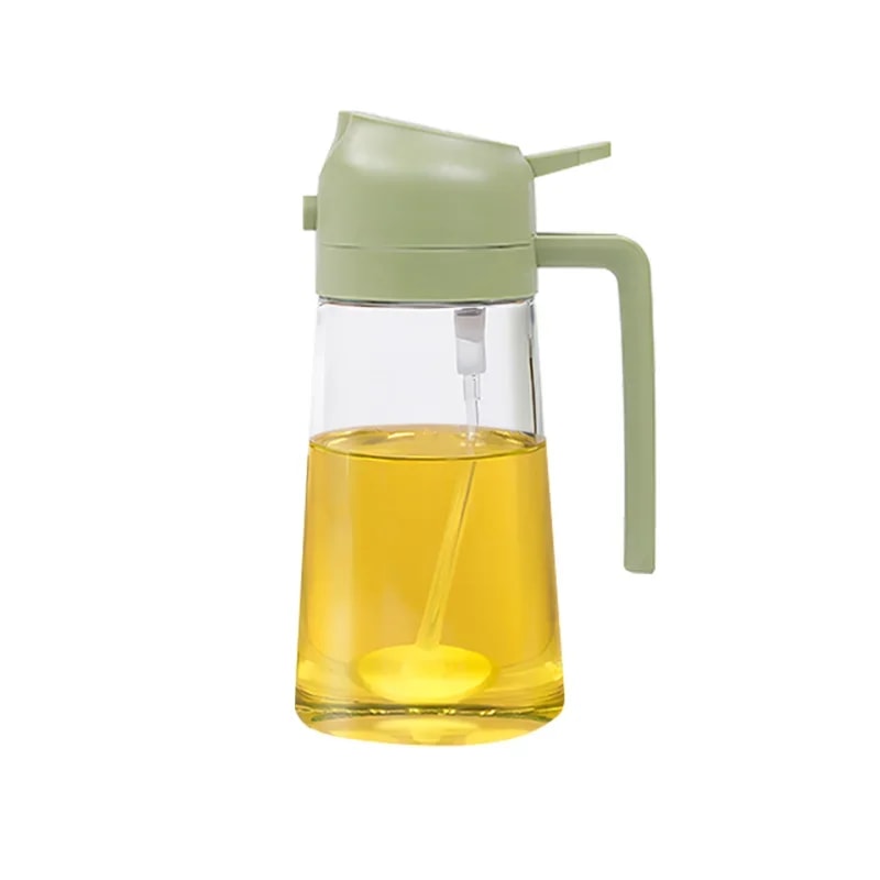 Dualpurpose Camping BBQ Baking Tool Glass Oil Spray Bottle With Pour Spout Nozzle Olive Dispenser 6