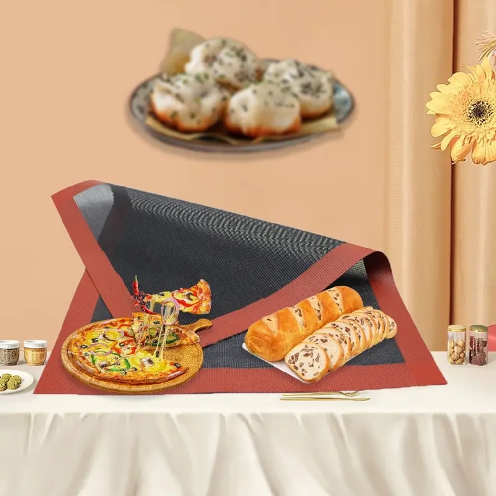 Reusable Silicone Baking Pan, Oven Mat, Picnic Cooking Tray, Barbecue Tool