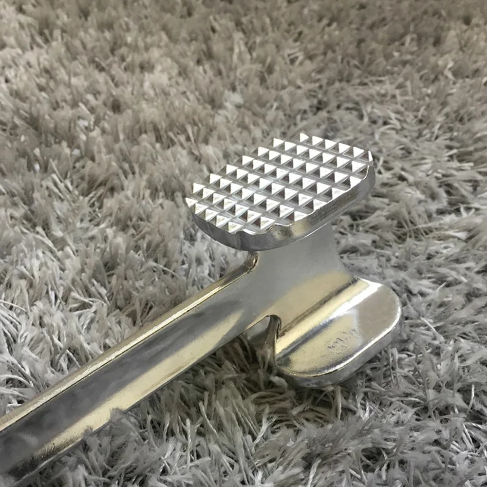 HeavyDuty DoubleSided Aluminum Alloy Steak Mallet For Kitchen Tools Durable Household Metal Machine