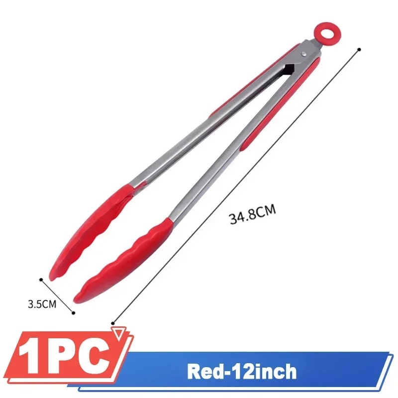 Kitchen Accessories Small Silicone Clips Bread Barbecue Tongs Steak Clip BBQ Cooking Food Clips Bak