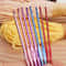 Clothing Needle with Metal Handle, Single-Head Crochet, Colorful Aluminum Knitting Needle for Yarn Crafts