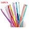 Clothing Needle with Metal Handle, Single-Head Crochet, Colorful Aluminum Knitting Needle for Yarn Crafts