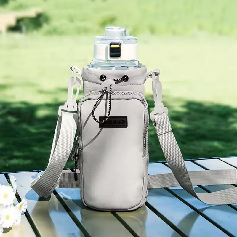 Adjustable Shoulder Strap Portable Water Bottle Bag Vacuum Cup Insulation Protective Cover Sleeve 1