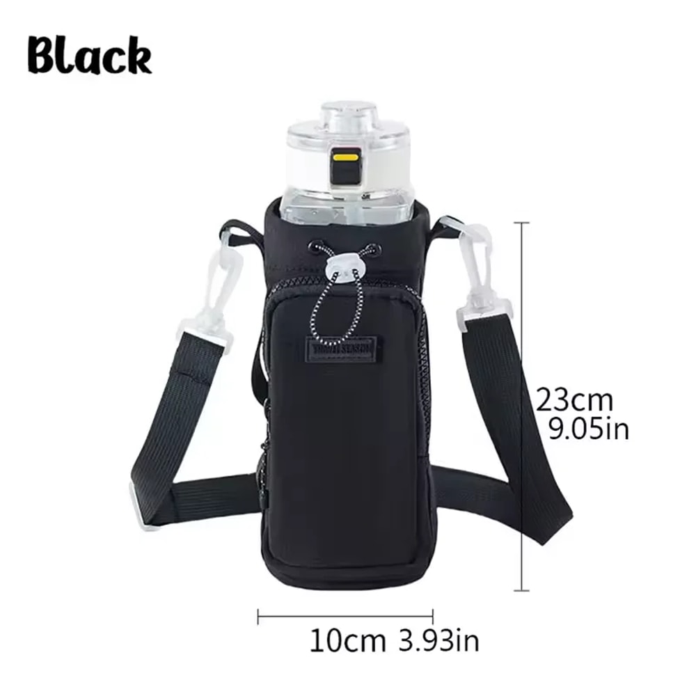 Adjustable Shoulder Strap Portable Water Bottle Bag Vacuum Cup Insulation Protective Cover Sleeve 5