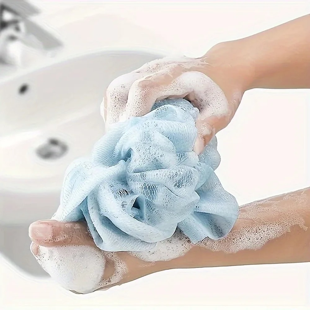 Thickened Mud Bath Ball Combination Set ThreePiece Bath Towel Shower Set 4