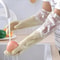 Durable Household Womens Kitchen Dishwashing Gloves Extended Waterproof Cleaning Rubber Gloves For 2