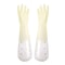 Durable Household Womens Kitchen Dishwashing Gloves Extended Waterproof Cleaning Rubber Gloves For 6