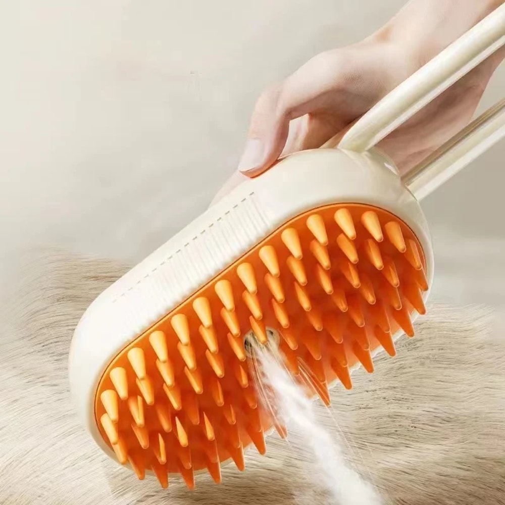 Electric Steam Spray Massage Hair Removal Comb for Dog Hair, Cat Hair, Anti-Flying Pet Cleaning Brush