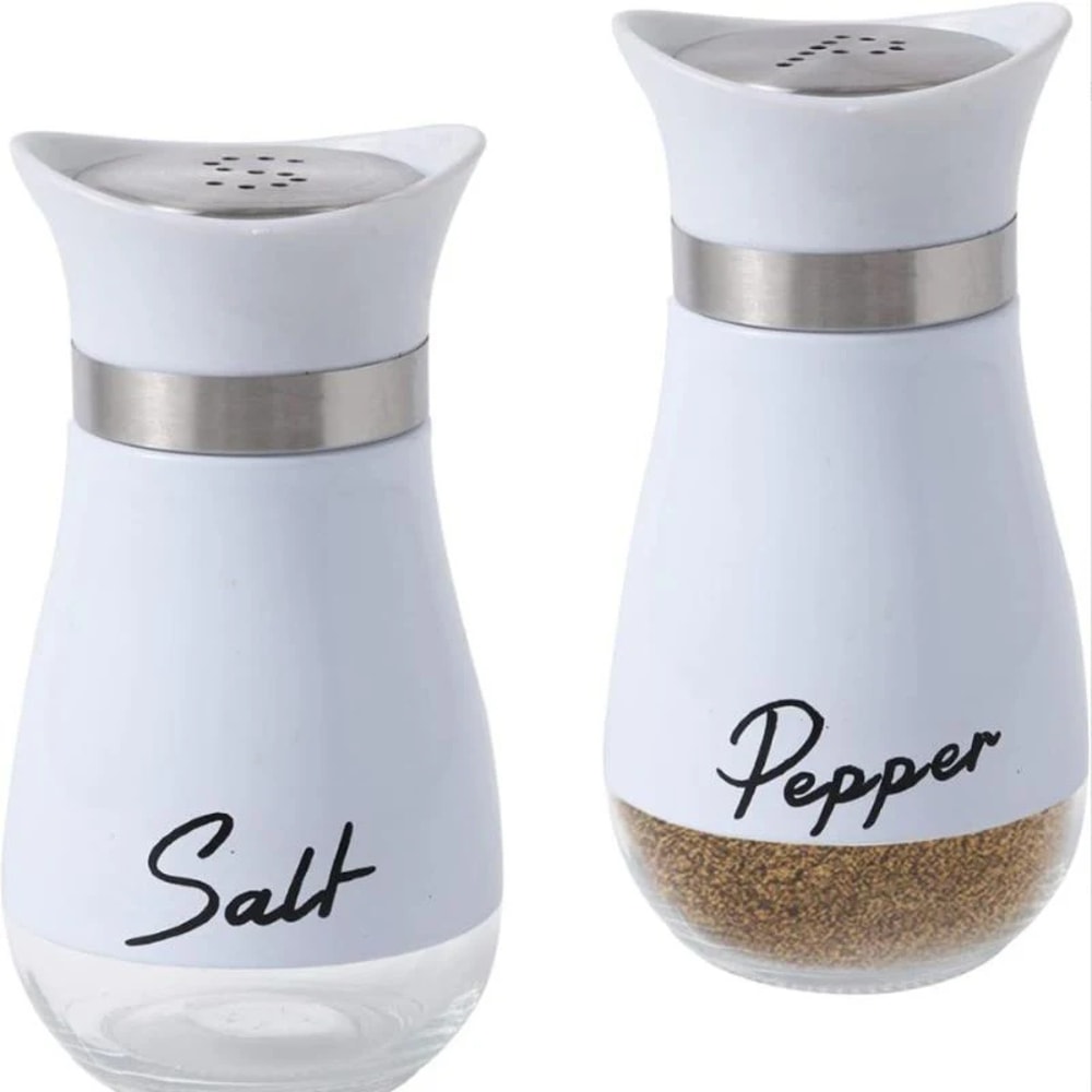 Seasoning Shaker Glass Bottles Spices Storage Salt Pepper Boxes For Kitchen Organization 4