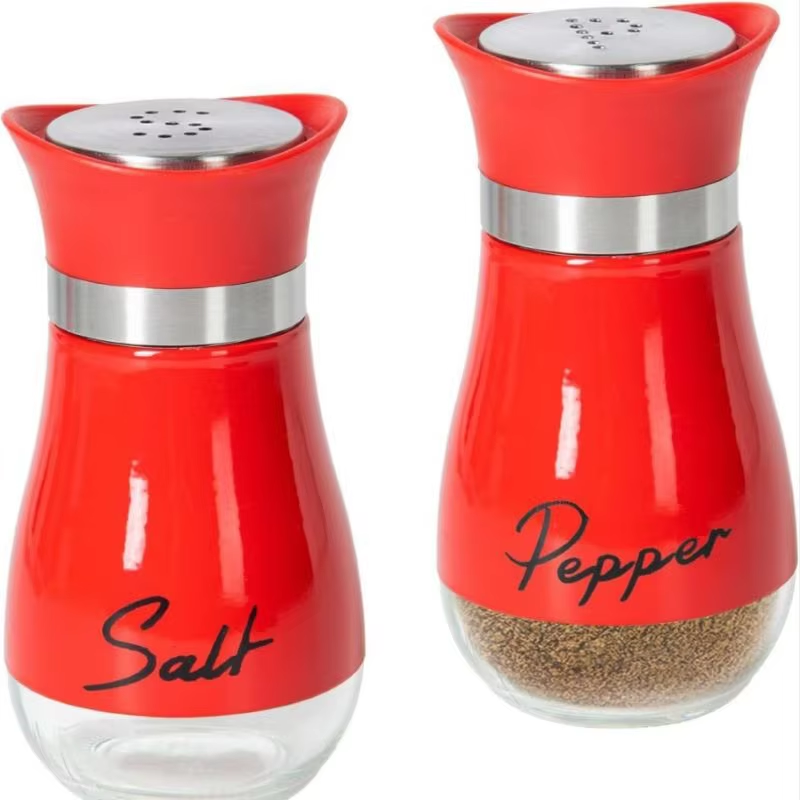 Seasoning Shaker Glass Bottles Spices Storage Salt Pepper Boxes For Kitchen Organization 7