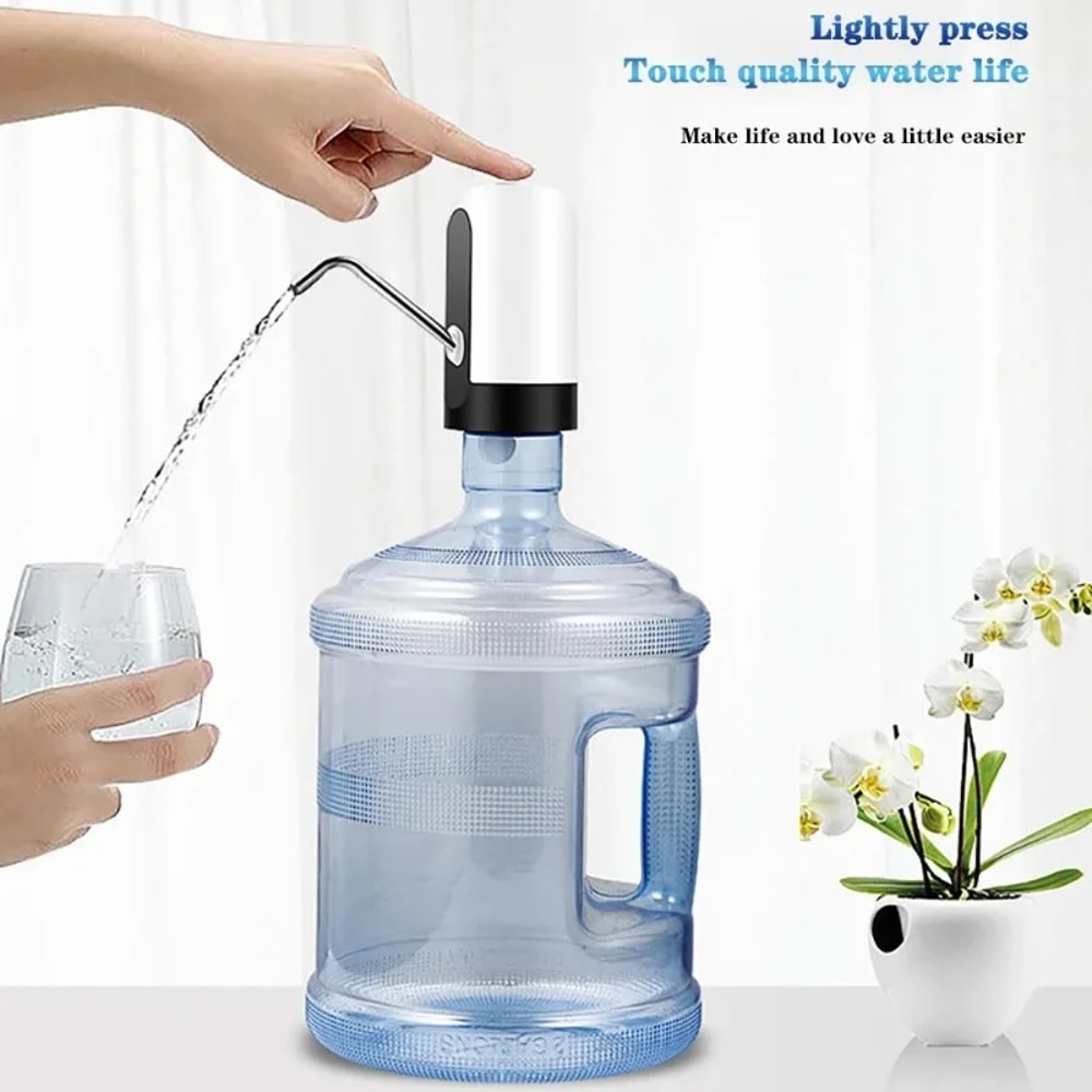 USB Water Dispenser Automatic Manual Pump Rechargeable Electric Kitchen Drinkware 1