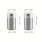 Stainless Steel Mini Spice Jars, Portable Salt and Pepper Shakers for Outdoor Use