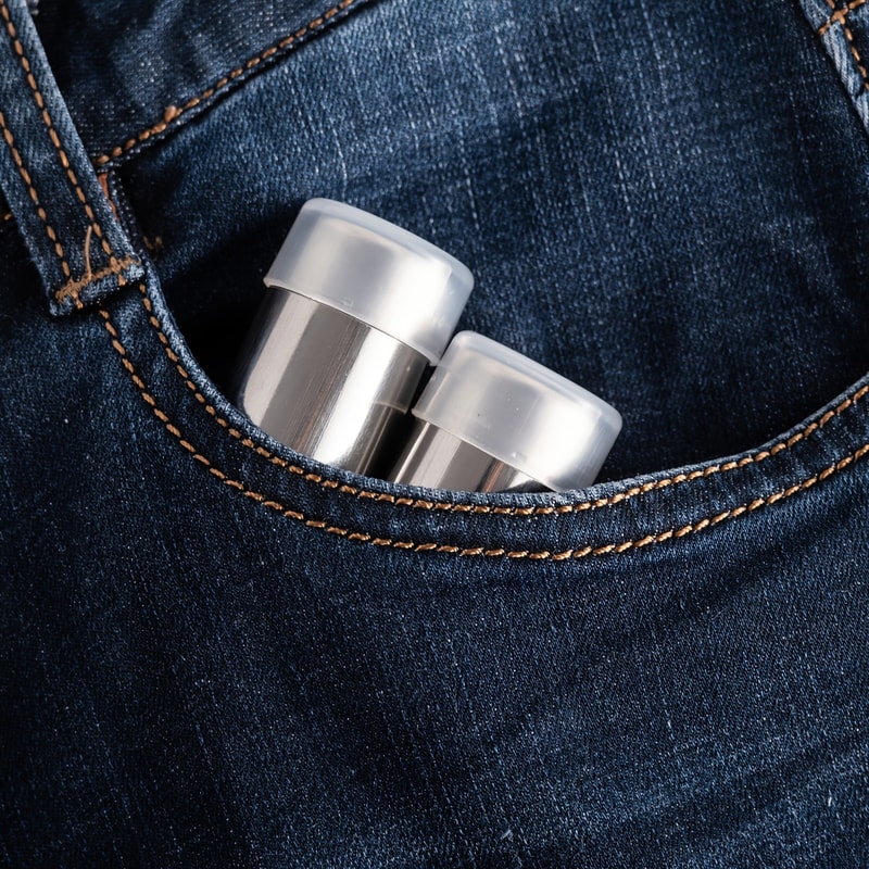 Stainless Steel Mini Spice Jars, Portable Salt and Pepper Shakers for Outdoor Use