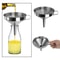 Wide Mouth Stainless Steel Funnel With Detachable Filter Spice Cooking Oil Filter Strainer Oil Spil 2