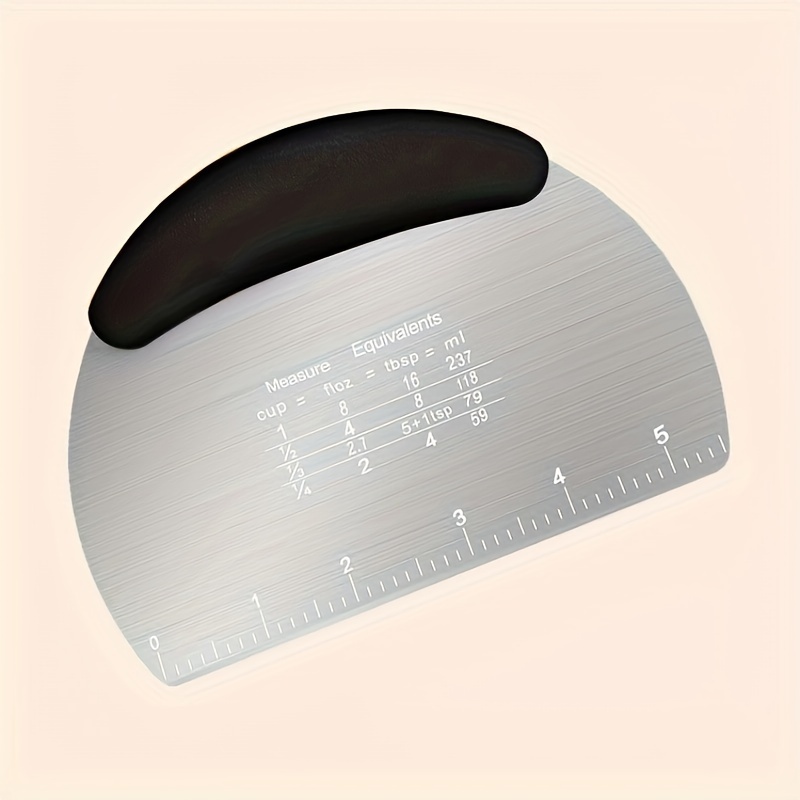 Stainless Steel Dough Scraper Multi Use Baking Tool For Pastries And Bread Holiday Safe Kitchen Gad 3