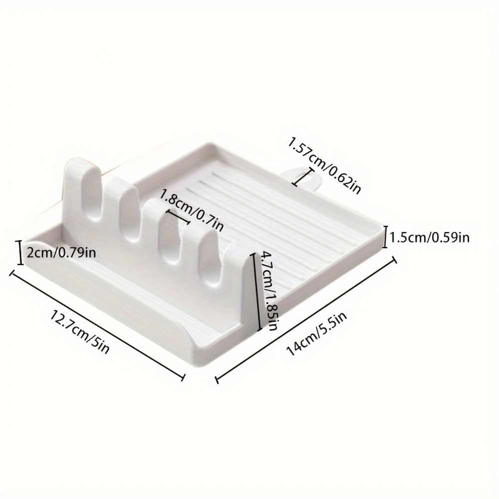 Spoon Storage Rack, Silicone Utensil Holder, Cutlery Holder, Long handled Spoon, Spatula, Put Pot Lid