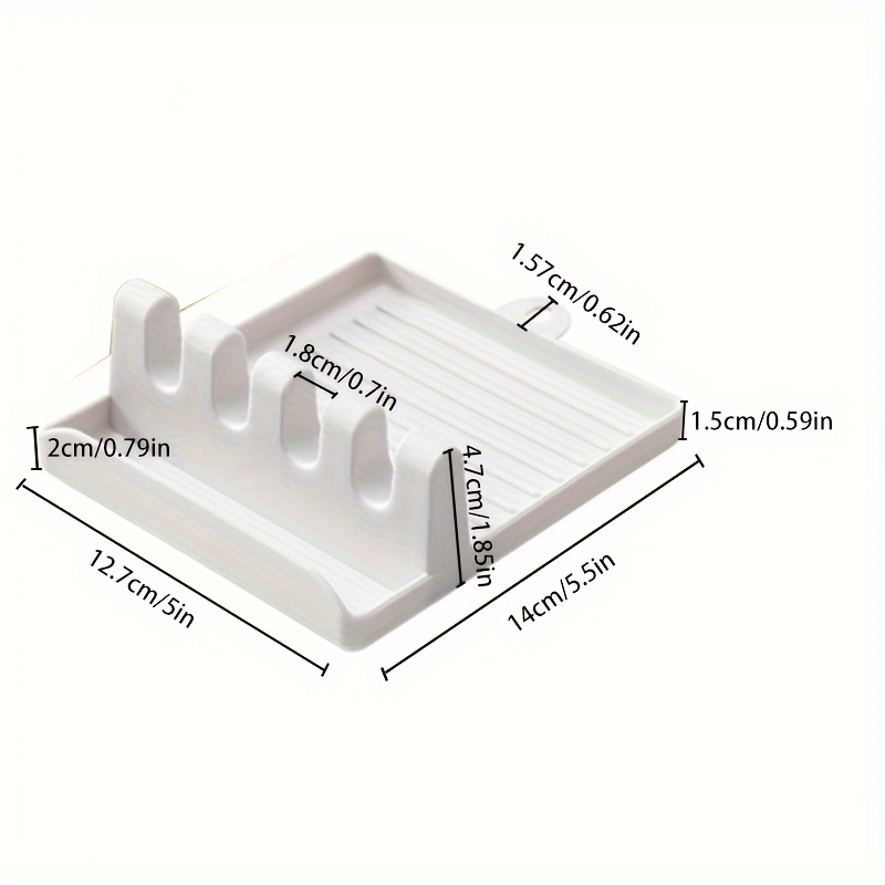 Spoon Storage Rack, Silicone Utensil Holder, Cutlery Holder, Long handled Spoon, Spatula, Put Pot Lid