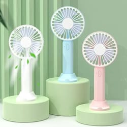 portable fan usb mini, large wind pocket fan, office desktop small electric fan, folding head multi function