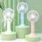 Portable Fan Usb Mini Large Wind Pocket Fan Office Desktop Small Electric Fan Folding Head Multi Fu 0