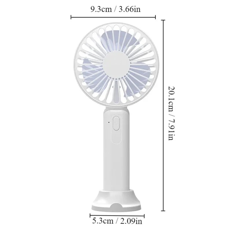 Portable Fan Usb Mini Large Wind Pocket Fan Office Desktop Small Electric Fan Folding Head Multi Fu 7