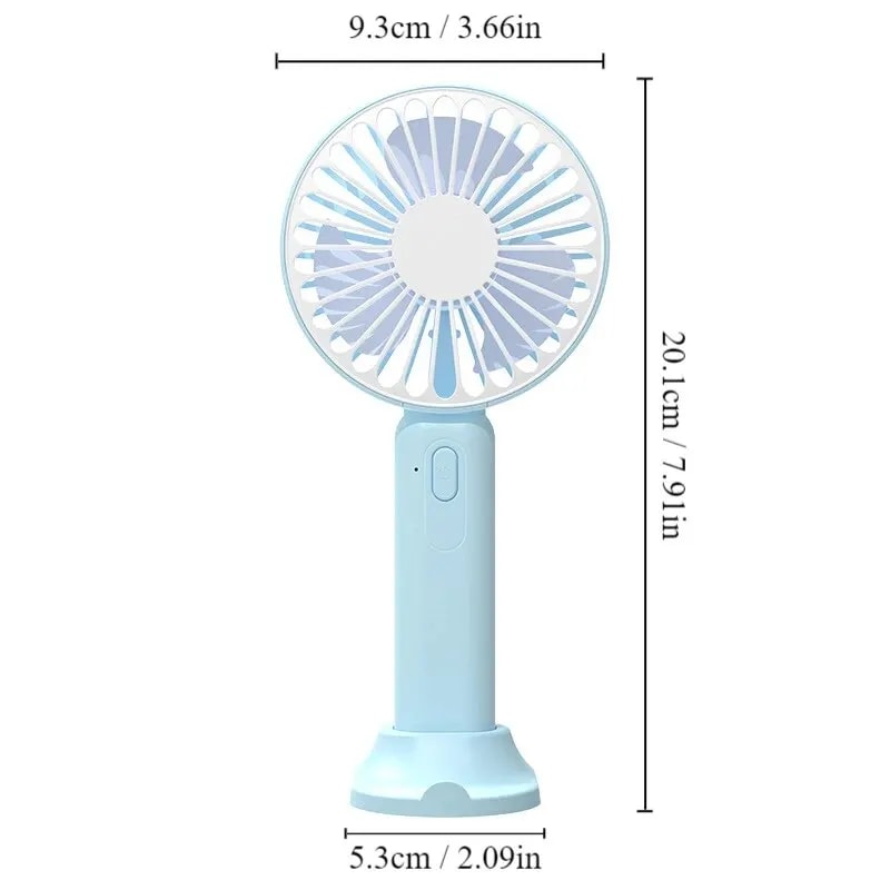 Portable Fan Usb Mini Large Wind Pocket Fan Office Desktop Small Electric Fan Folding Head Multi Fu 8