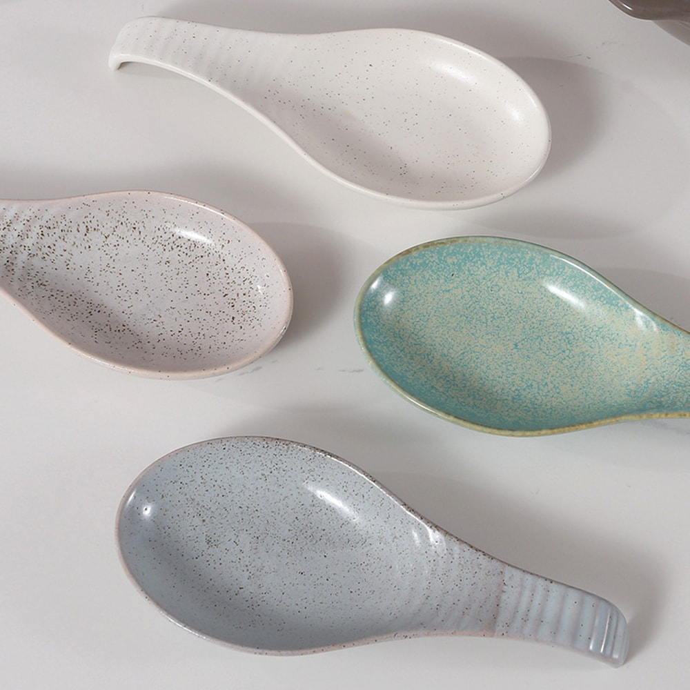 Ceramic Utensils Holder For Stove Top Porcelain Spoon Rest Kitchen Counter Organizer For Spatula La 1