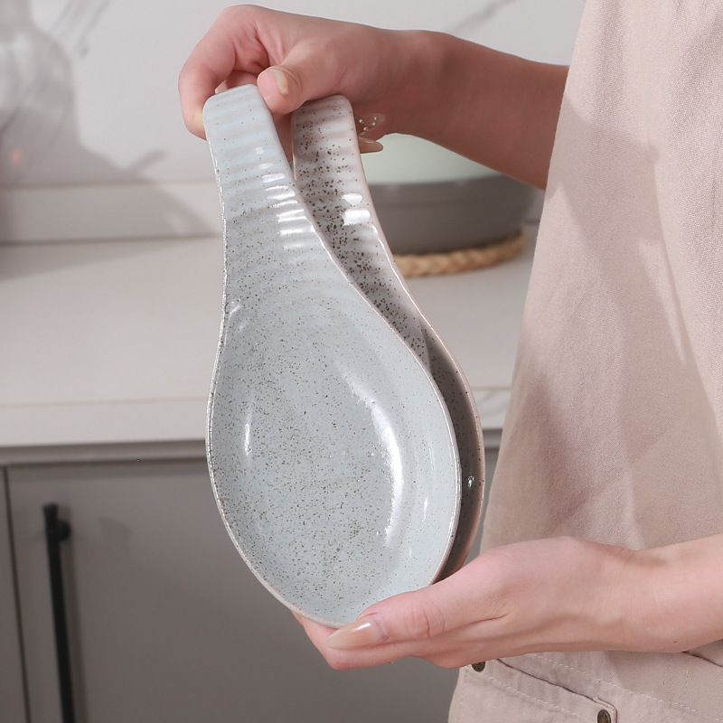 Ceramic Utensils Holder For Stove Top Porcelain Spoon Rest Kitchen Counter Organizer For Spatula La 3