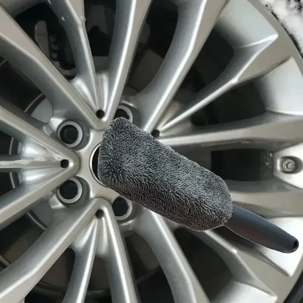 Car Wheel Cleaning Tools, Car Cleaning Tools Tire Rim Brush with Durable Plastic Handle