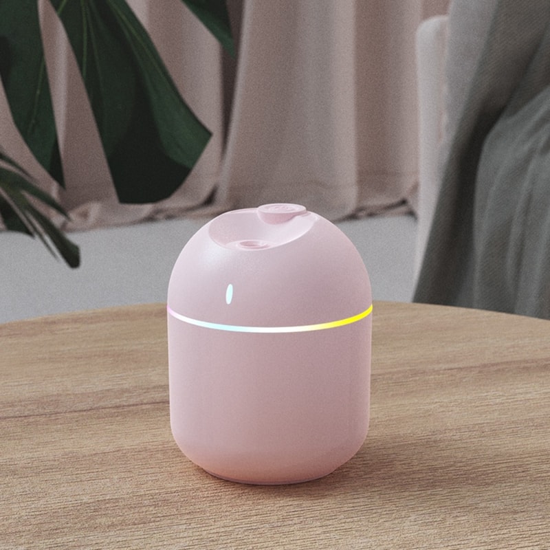 Air Humidifier Cool Mist, Aroma Diffuser, LED Night Light, USB Humidificador for Home Office