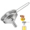 Stainless Steel Mini Funnel for Cooking Oil, Food-Grade Oil Filling Funnel with Handle