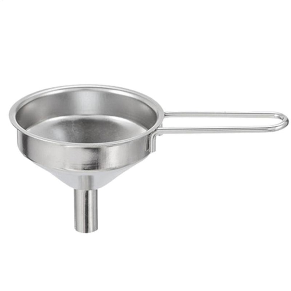 Stainless Steel Mini Funnel for Cooking Oil, Food-Grade Oil Filling Funnel with Handle