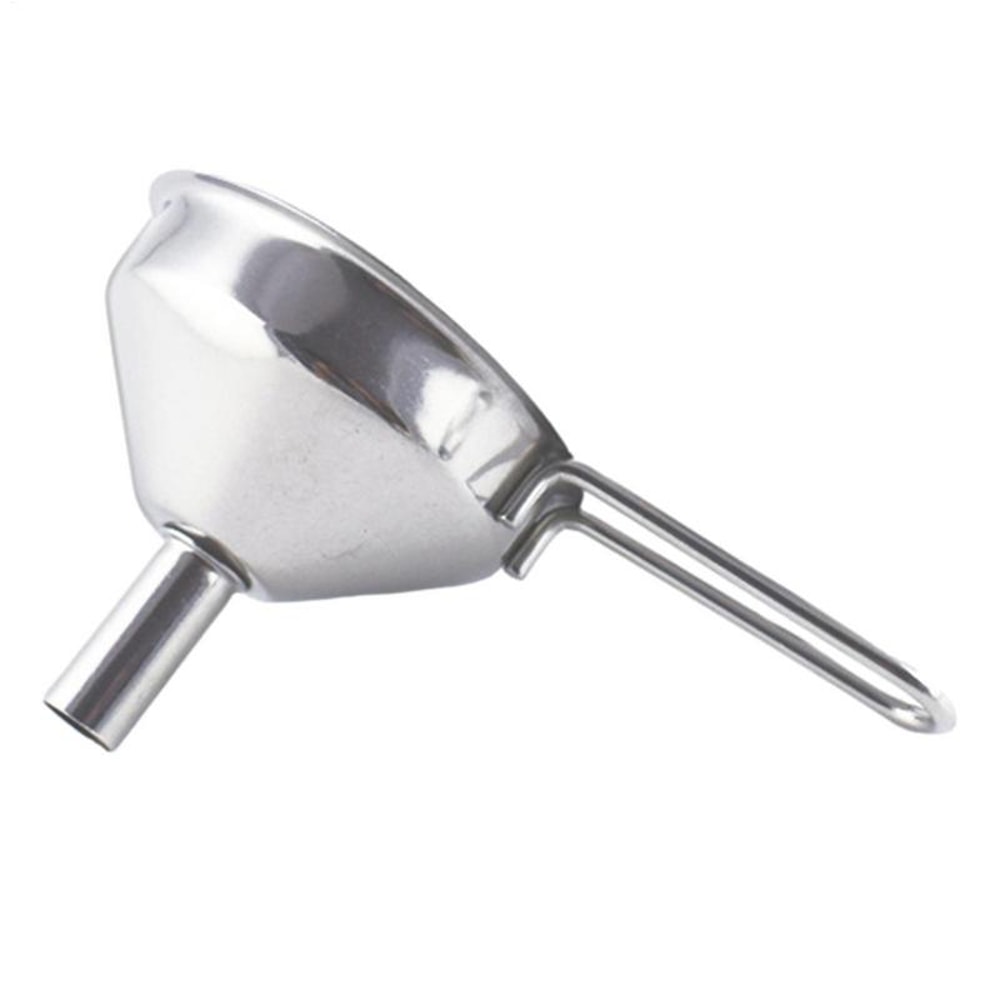Stainless Steel Mini Funnel for Cooking Oil, Food-Grade Oil Filling Funnel with Handle