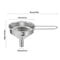 Stainless Steel Mini Funnel for Cooking Oil, Food-Grade Oil Filling Funnel with Handle