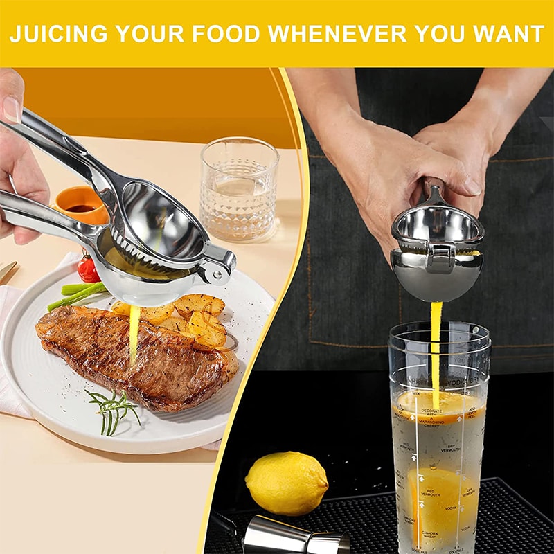 Premium Lemon Squeezer Zinc Alloy Manual Press Juicer Lime Squeezer For Citrus And Orange Fruits 4