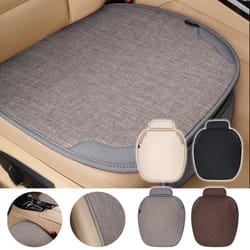 car breathable flax seat cover, universal front seat protector, anti dust, anti scratch cushion covers for car interior