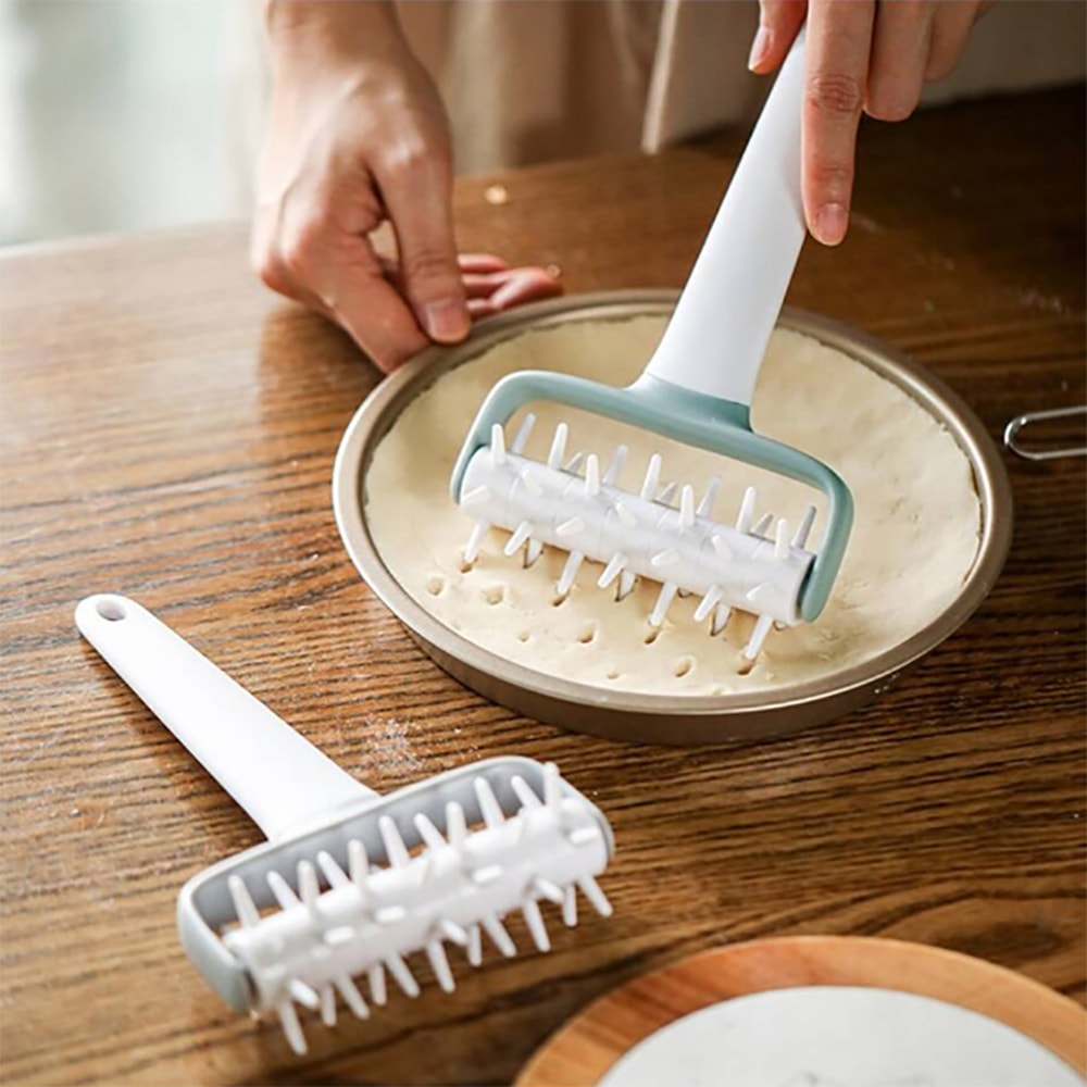 Pizza Dough Roller Needle Punch Tool, Cookie Punch Baking Tools, Exhaust Hob for Bread Pizza Dough