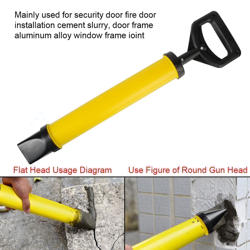Handheld Grout Pump Applicator Tool Nozzles for Mortar, Cement, Lime Spraying