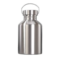 large capacity sports water bottle, stainless steel travel mug, non insulated outdoor kettle