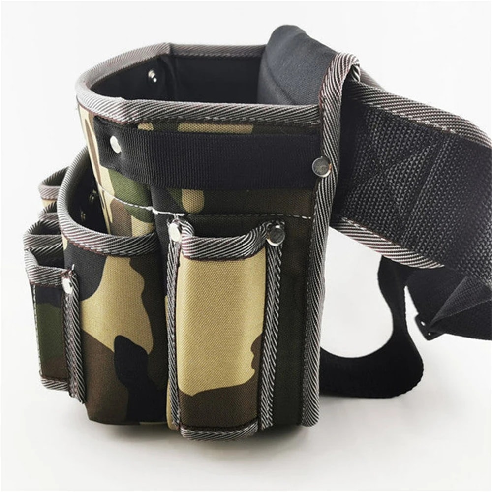 Durable Oxford Cloth Waist Bag, Multifunctional Tool Bag for Woodworking, Electricians Decoration