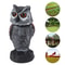 Owl Decoy to Scare Birds, Plastic Shake Head Owl Decoy, Fake Owl Garden Decoration to Scare Birds Away